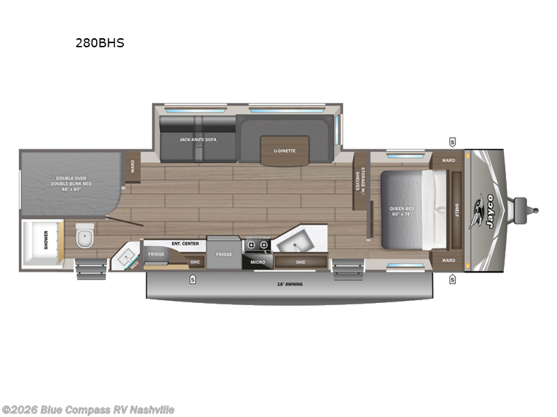 New 2027 Jayco Jay Flight 280BHS available in Lebanon, Tennessee