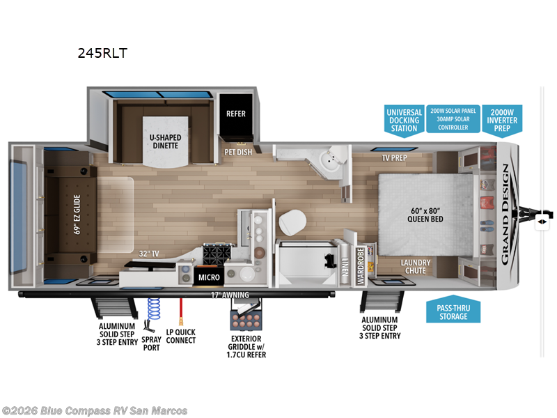 New 2026 Grand Design Transcend 245RLT available in San Marcos, California