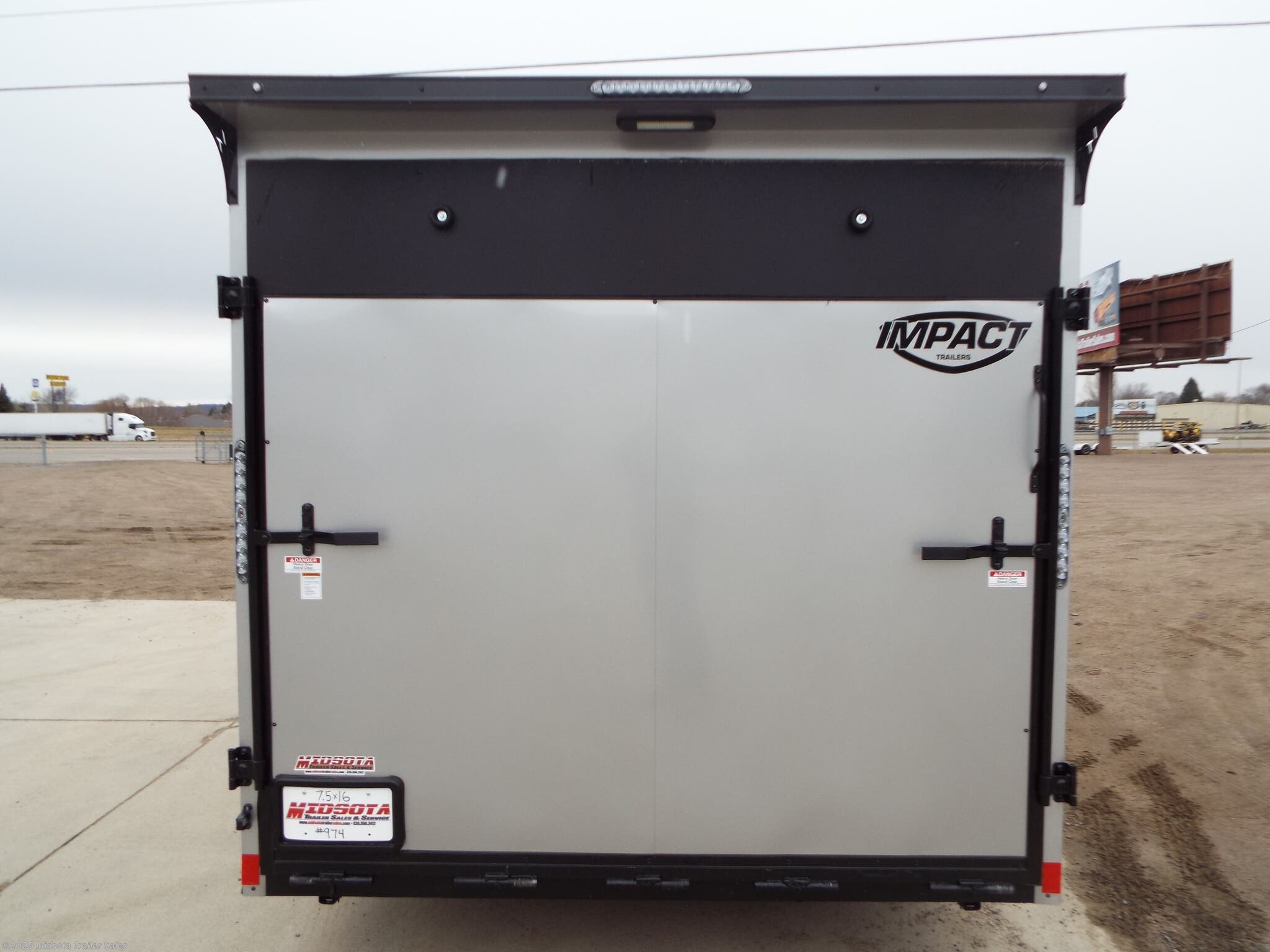 Cargo Trailer 2021 Impact Trailers SHOCKWAVE 7.5' x 16' Steel