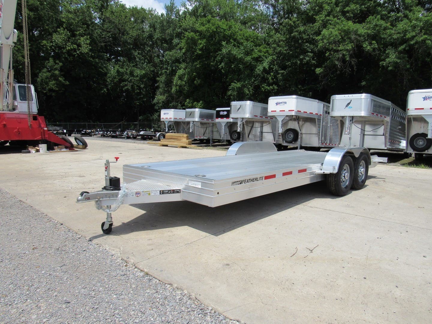 2018 Featherlite 311020 7x20 Flatbed Trailer For Sale in