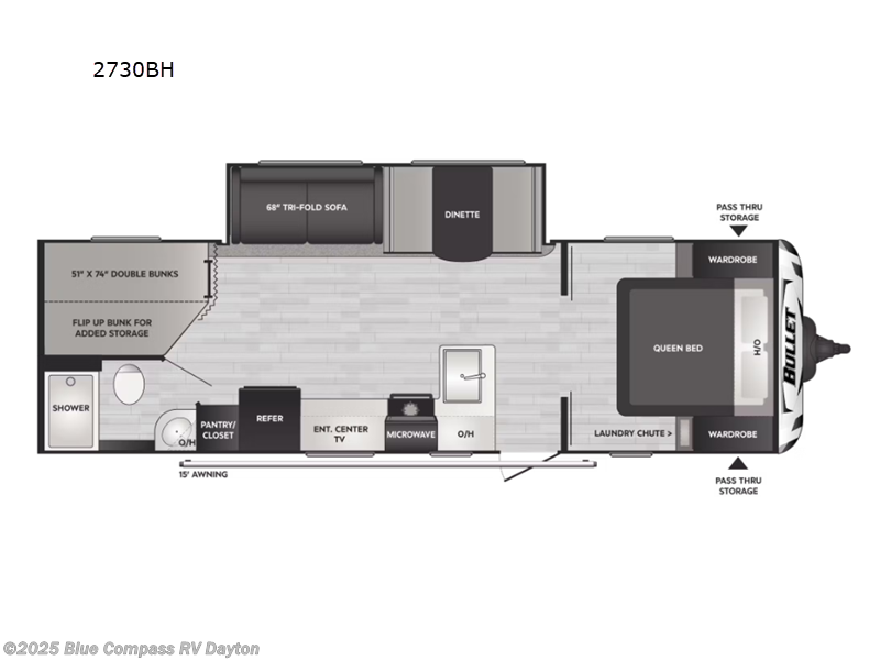 Used 2023 Keystone Bullet Crossfire 2730BH available in New Carlisle, Ohio