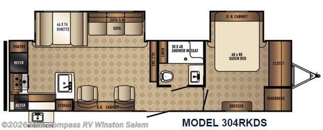 Used 2016 Palomino Solaire Ultra Lite 304RKDS available in Rural Hall, North Carolina
