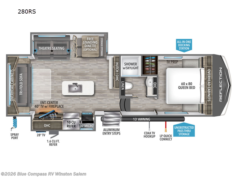 Used 2023 Grand Design Reflection 150 Series 280RS available in Rural Hall, North Carolina