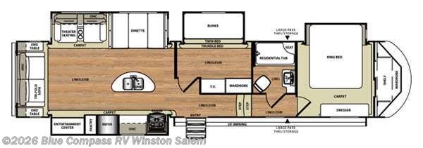 Used 2016 Forest River Wildwood Heritage Glen 368RLBHK available in Rural Hall, North Carolina