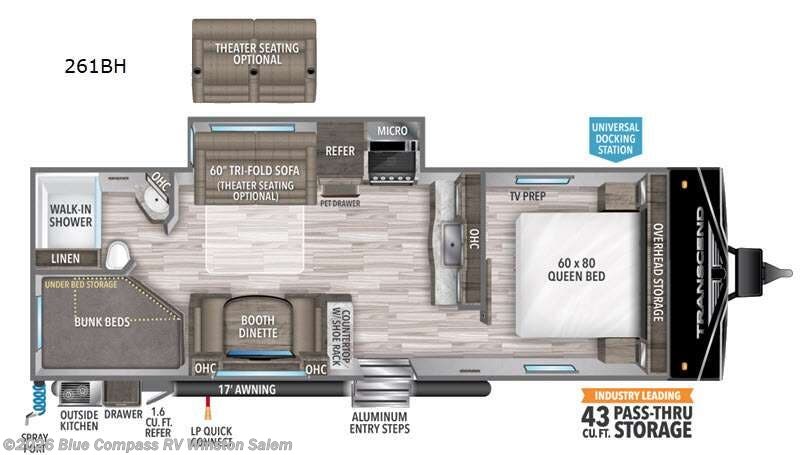 Used 2021 Grand Design Transcend Xplor 261BH available in Rural Hall, North Carolina