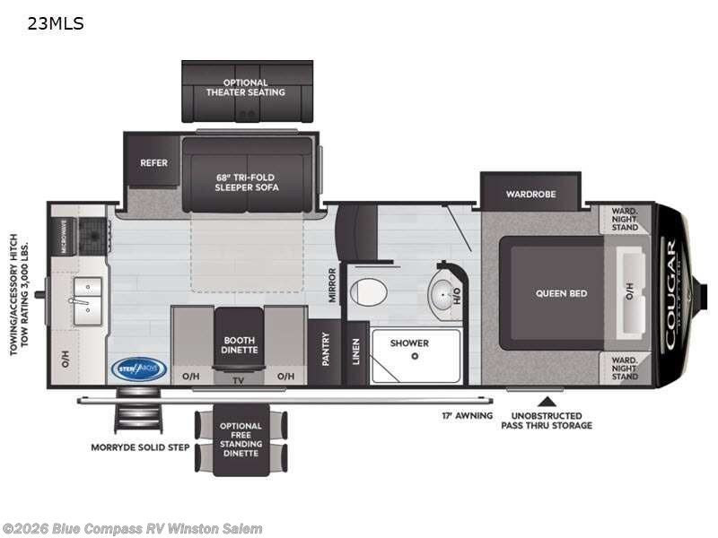 Used 2021 Keystone Cougar Half-Ton 23MLS available in Rural Hall, North Carolina
