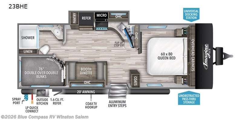 Used 2021 Grand Design Imagine XLS 23BHE available in Rural Hall, North Carolina