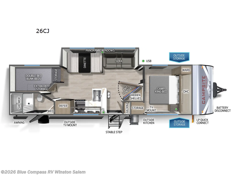 Used 2026 Forest River Campsite Reserve 26CJ available in Rural Hall, North Carolina