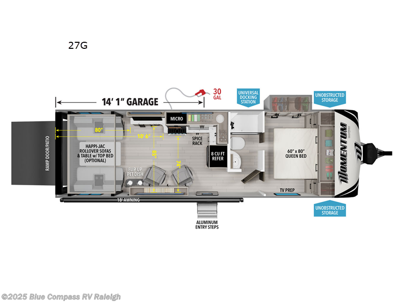 New 2026 Grand Design Momentum G-Class 27G available in Raleigh, North Carolina