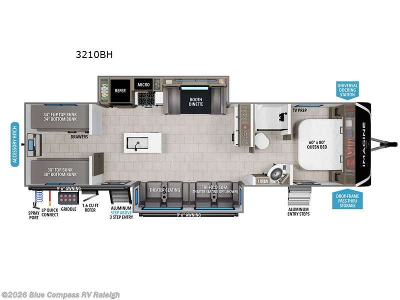 Used 2025 Grand Design Imagine 3210BH available in Raleigh, North Carolina