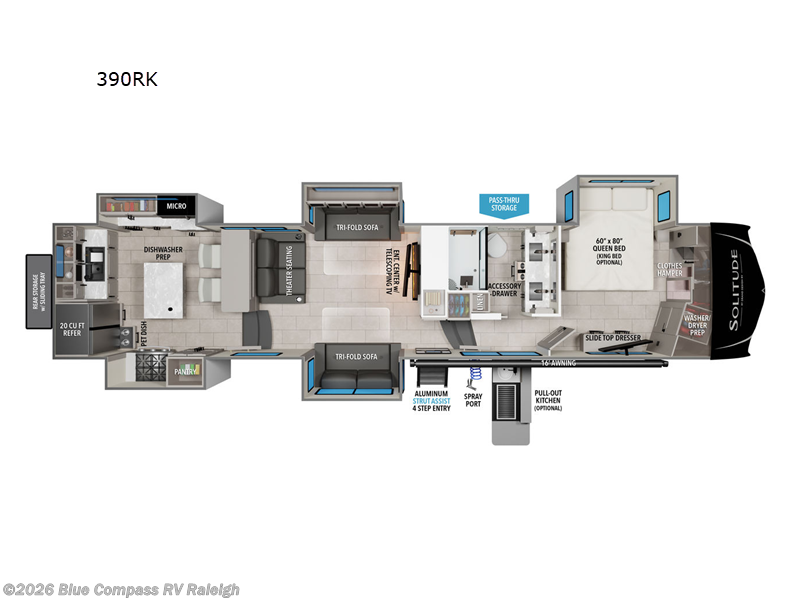 New 2026 Grand Design Solitude 390RK available in Raleigh, North Carolina