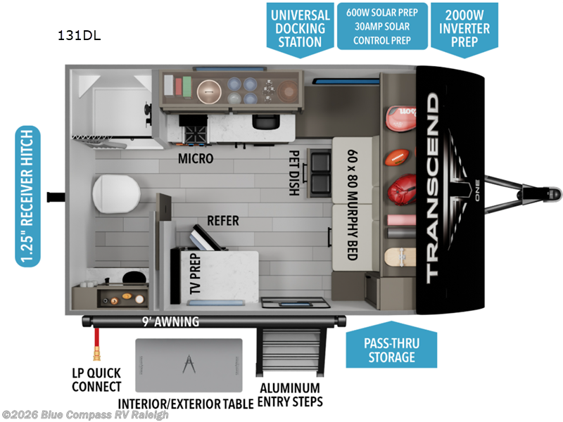 New 2026 Grand Design Transcend One 131DL available in Raleigh, North Carolina