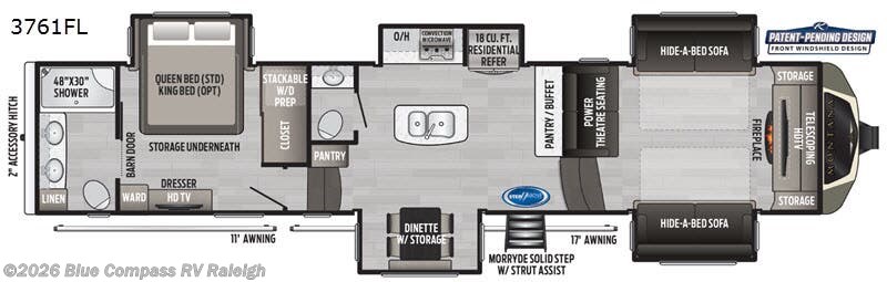 Used 2020 Keystone Montana 3761FL available in Raleigh, North Carolina