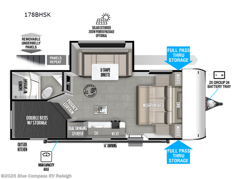 Used 2025 Forest River Salem FSX 178BHSK available in Raleigh, North Carolina