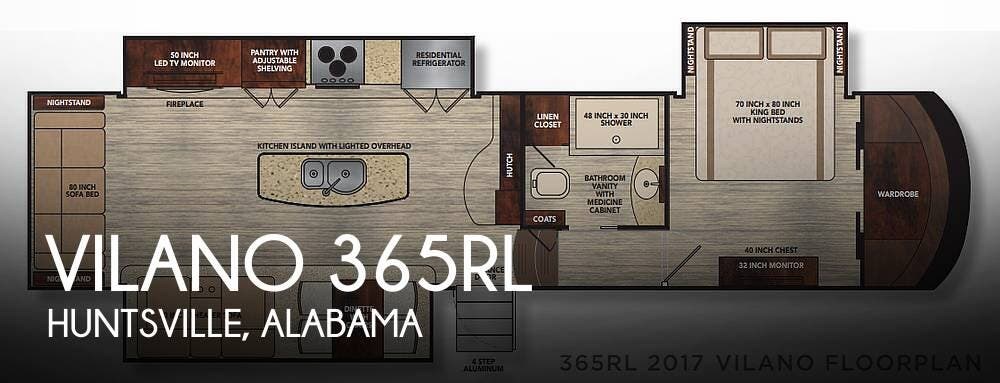 Used 2017 Vanleigh Vilano 365RL available in Huntsville, Alabama