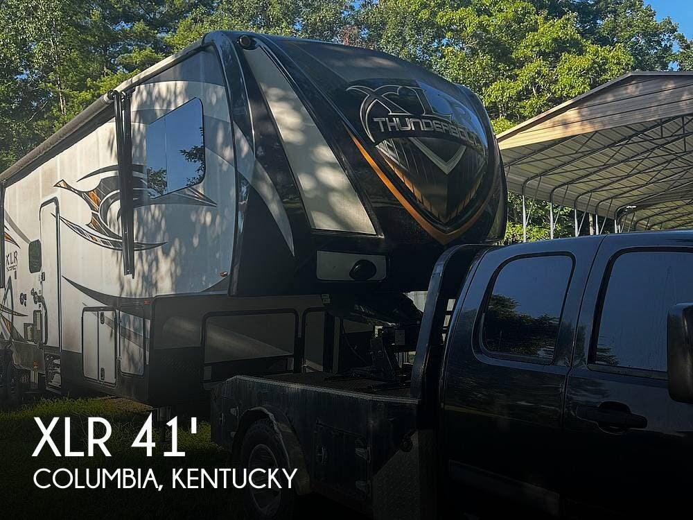 Used 2017 Forest River XLR Thunderbolt Toy Hauler Series 413 AMP available in Columbia, Kentucky