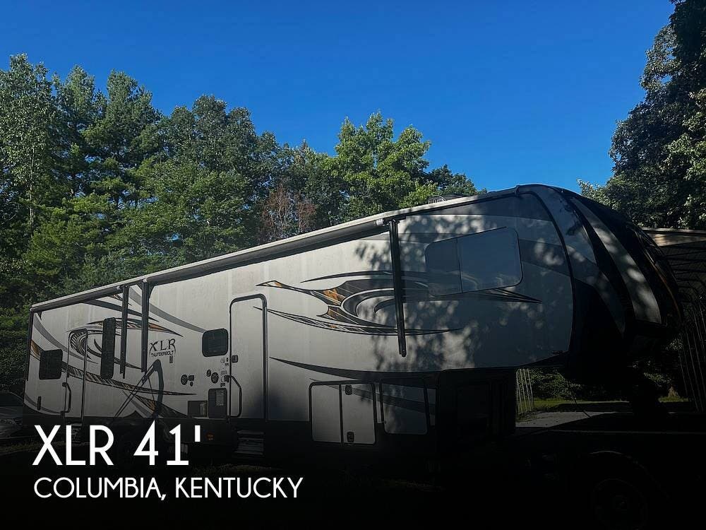 Used 2017 Forest River XLR Thunderbolt Toy Hauler Series 413 AMP available in Columbia, Kentucky