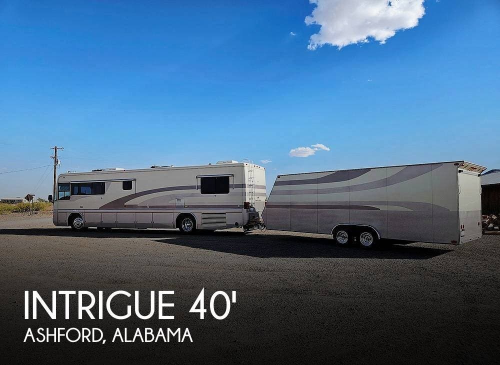 Used 1996 Country Coach Intrigue 40 with the matching 27' enclosed trailer available in Ashford, Alabama