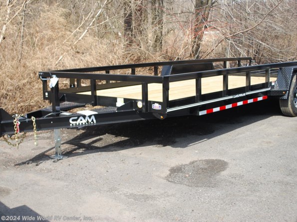 2022 CAM Superline P8220TAT-B-100 7x20 Tube Top Utility Trailer available in Wilkes-Barre, PA