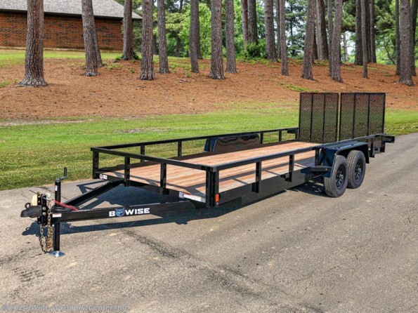 2023 BWISE UT-716 7 x 16 - 7K Dual Axle Tube Rail Utility Trailer available in Wilkes-Barre, PA