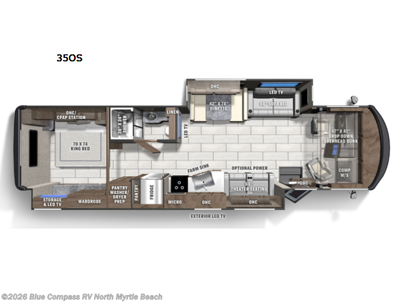 Used 2022 Coachmen Mirada 35OS available in Longs, South Carolina
