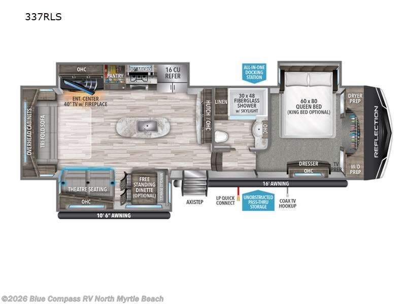 Used 2022 Grand Design Reflection 337RLS available in Longs, South Carolina