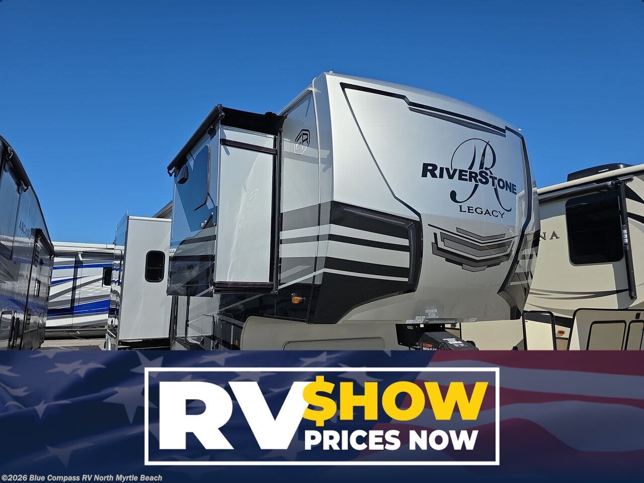 Used 2025  Forest River RiverStone 421FK by Forest River from Blue Compass RV North Myrtle Beach in Longs, SC
