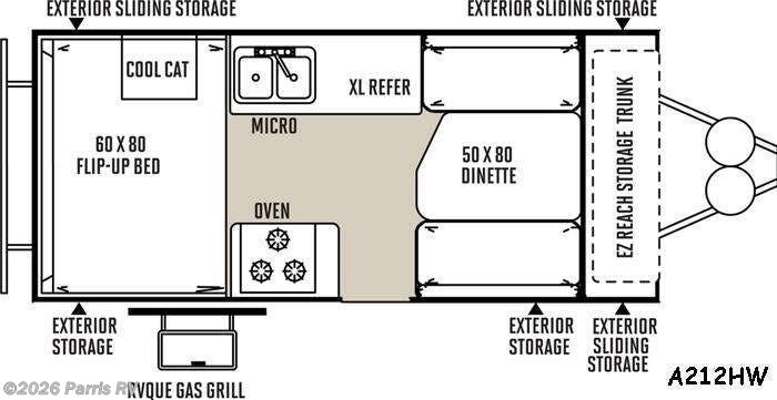 Used 2016 Forest River Rockwood Hard Side Series A212HW available in Murray, Utah