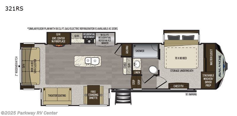 New 2020 Keystone Avalanche 321RS available in Ringgold, Georgia