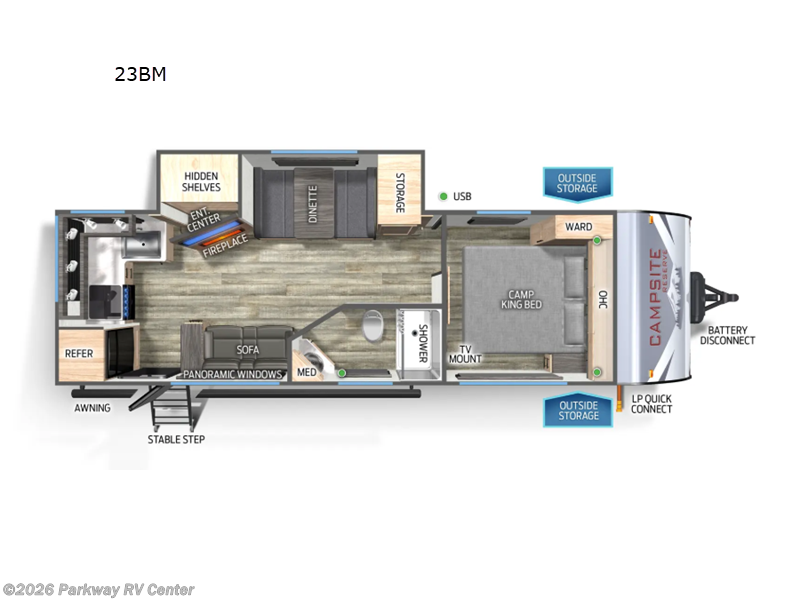 Used 2025 Forest River Campsite Reserve 23BM available in Ringgold, Georgia