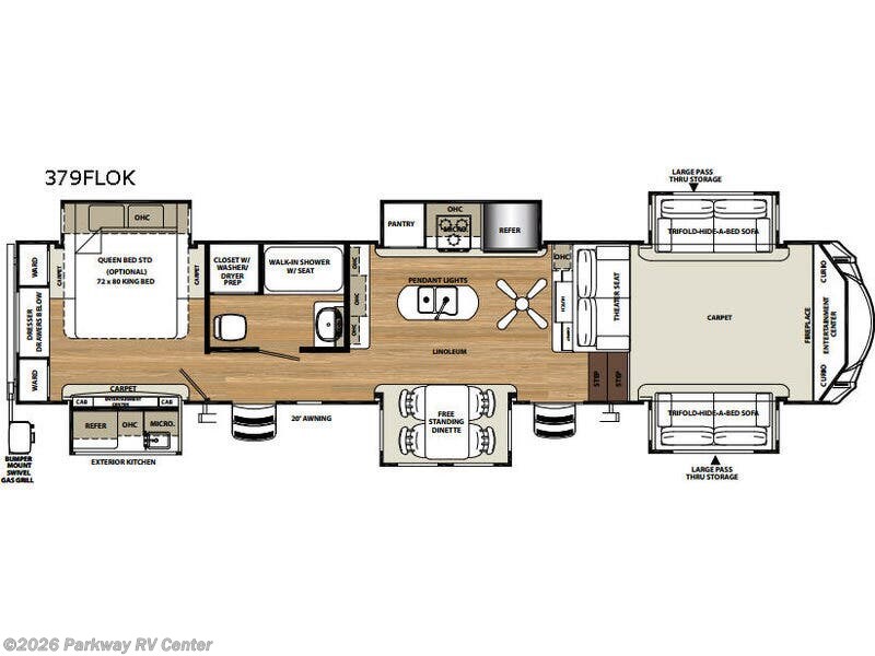 Used 2017 Forest River Sierra 379FLOK available in Ringgold, Georgia
