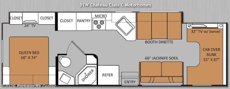 Used 2014 Thor Motor Coach Chateau 31W available in Ringgold, Georgia