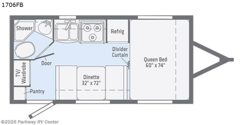 Used 2018 Winnebago Micro Minnie 1706FB available in Ringgold, Georgia