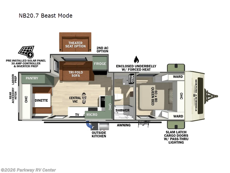 New 2027 Forest River No Boundaries NB20.7 Beast Mode available in Ringgold, Georgia