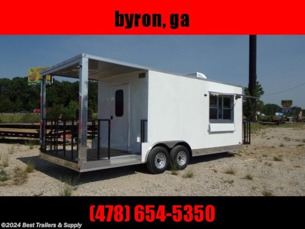 2022 Empire Cargo 8.5x22 Concession 16 ft box 6 ft Porch available in Byron, GA