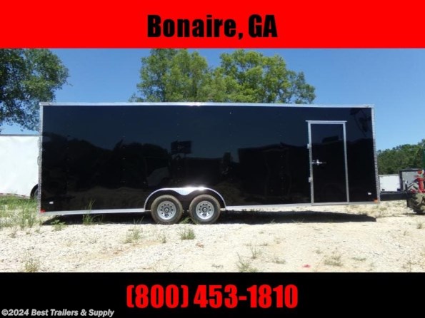 2022 Elite Trailers 8.5x26 black spread axles ramp door available in Byron, GA