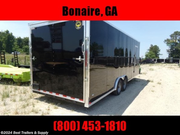 2022 Elite Trailers 8.5x24 10k black Enclosed Carhauler w/ Ramp door available in Byron, GA
