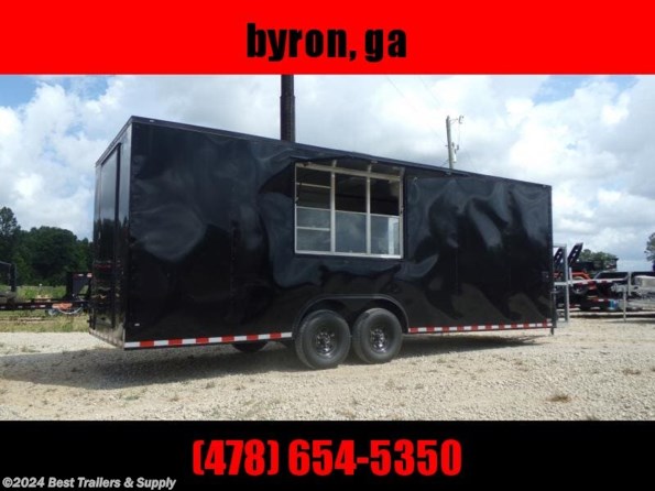2022 Diamond Cargo 8 X 24 vending trailer blackout window available in Byron, GA