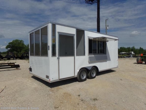 2022 Rock Solid Cargo 8X22 Concession trailer w screened in porch 8.5x22 available in Byron, GA