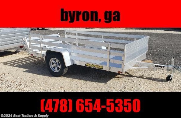 2023 Aluma 6310 SR 5x10 aluminum trailer atv utv motor cycle available in Byron, GA
