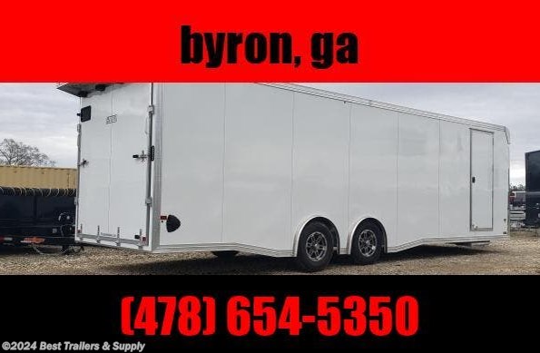 2023 E-Z Hauler 8.5x28 spread axle trailer wramp door Elite Ecsape available in Byron, GA
