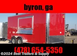 2022 Covered Wagon 7X16 red concession trailer