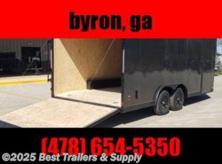2023 Covered Wagon 8.5x18 blackout landscape or motorcycle trailer kn