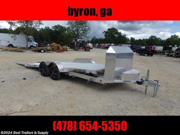 2024 Aluma 8218 Tilt 25th anniversary JT aluminum trailer car hauler w available in Byron, GA