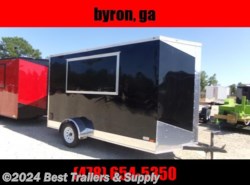 2022 Empire Cargo 6x12 Black concession vending enclosed trailer w/