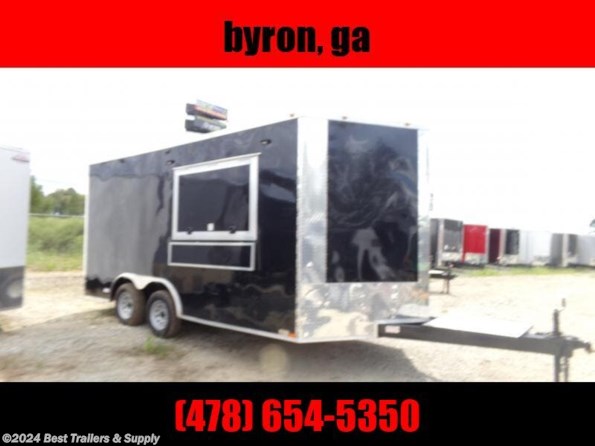 2022 Empire Cargo 8x16 Concession enclosed trailer 3x6 Window w/ Sin available in Byron, GA