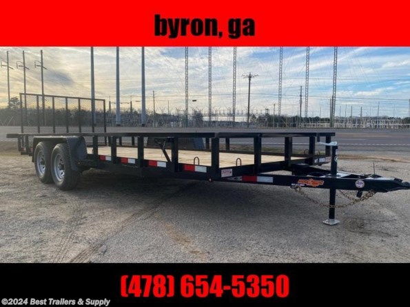 2024 Down 2 Earth 82X20 7K Wood Deck utility equipment atv trailer available in Byron, GA