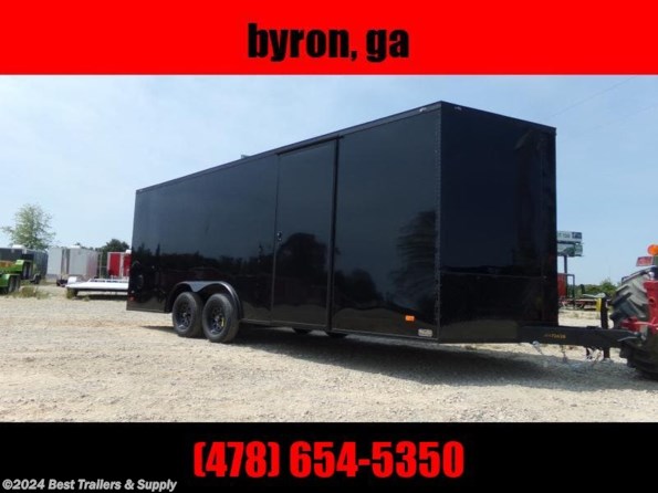 2022 Covered Wagon 8.5X24 Black 10K Blackout Carhauler trailer available in Byron, GA