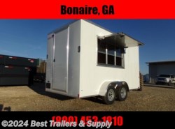 2022 Rock Solid Cargo 7x14 x7 white concession trailer enclosed basic ve