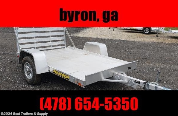 2023 Aluma 638 aluminum trailer atv utv motor cycle lawn mower available in Byron, GA